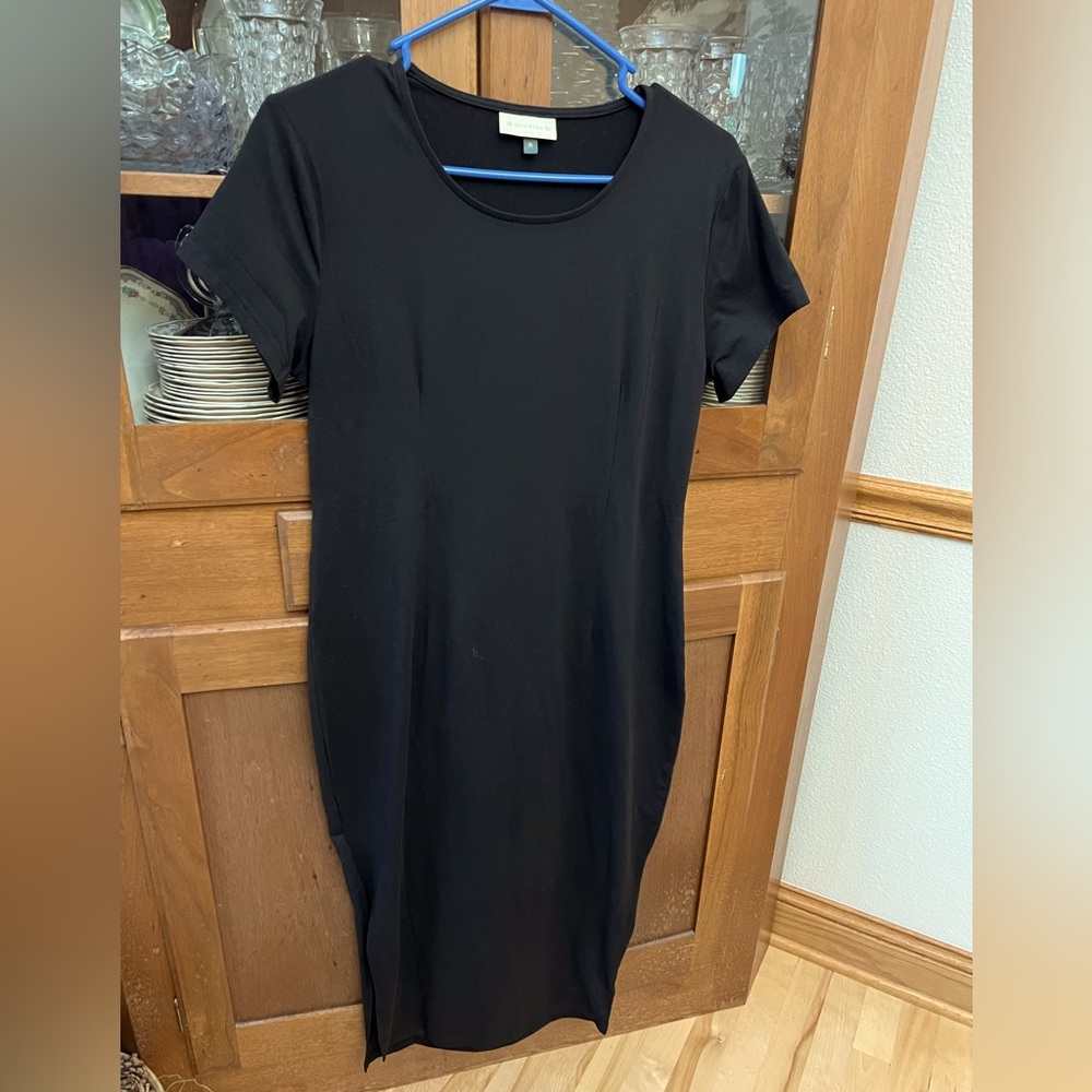 Alredine midi black knit dress